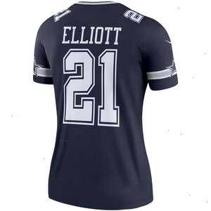 Ezekiel Elliott Dallas Cowboys Nike Women's Legend Player Jersey - Navy