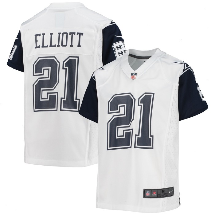 Ezekiel Elliott Dallas Cowboys Nike Youth Alternate Game Jersey - White