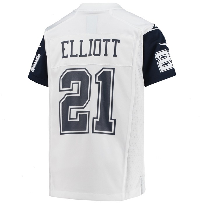 Ezekiel Elliott Dallas Cowboys Nike Youth Alternate Game Jersey - White