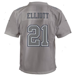 Ezekiel Elliott Dallas Cowboys Nike Youth Atmosphere Game Jersey - Gray