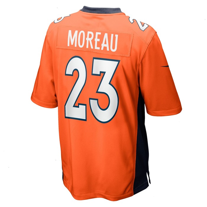 Fabian Moreau Denver Broncos Nike Team Game Jersey - Orange