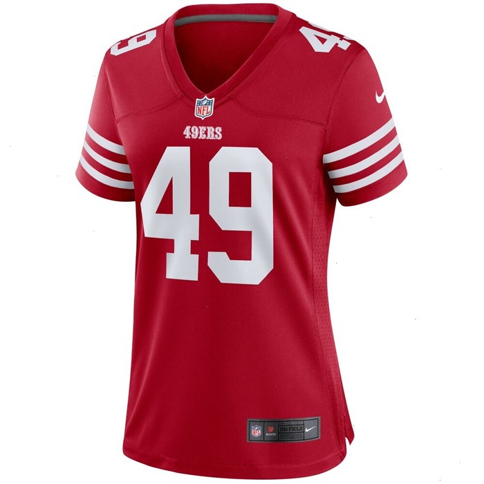 Faithful 49 San Francisco 49ers Nike Women's Player Game Jersey - Scarlet