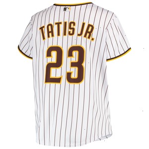 Fernando Tatis Jr. San Diego Padres Women's Plus Size Replica Player Jersey - White/Brown