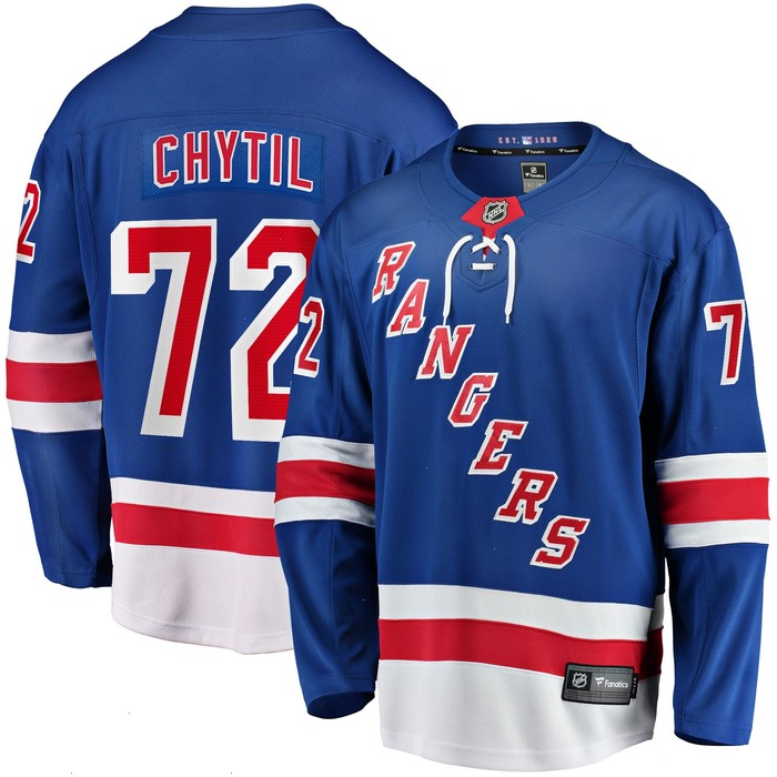 Filip Chytil New York Rangers Fanatics Branded Home Breakaway Jersey - Blue