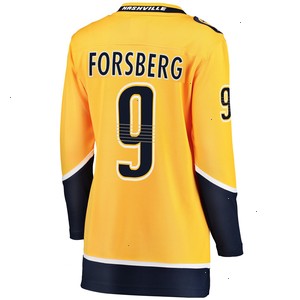 Filip Forsberg Nashville Predators Fanatics Branded Women's Breakaway Player Jersey - Gold