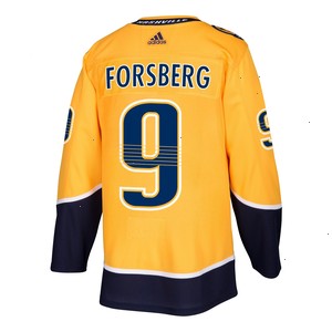 Filip Forsberg Nashville Predators adidas Authentic Player Jersey - Gold