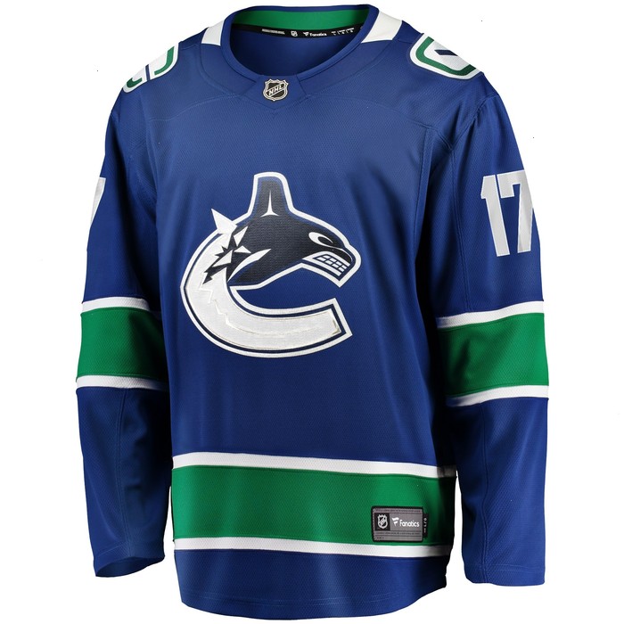 Filip Hronek Vancouver Canucks Fanatics Branded Home Breakaway Jersey - Blue