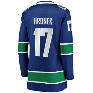 Filip Hronek Vancouver Canucks Women's Fanatics Branded Home Breakaway Jersey - Blue