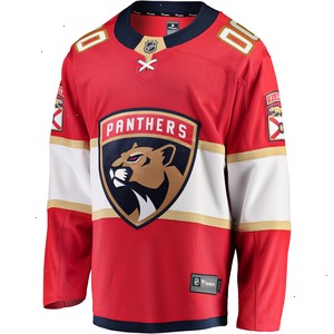 Florida Panthers Fanatics Branded Home Breakaway Custom Jersey - Red