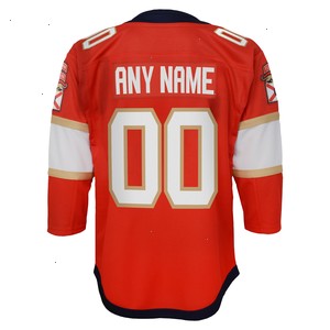 Florida Panthers Youth Home Premier Custom Jersey - Red