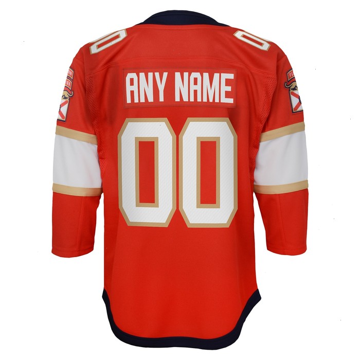 Florida Panthers Youth Home Premier Custom Jersey - Red