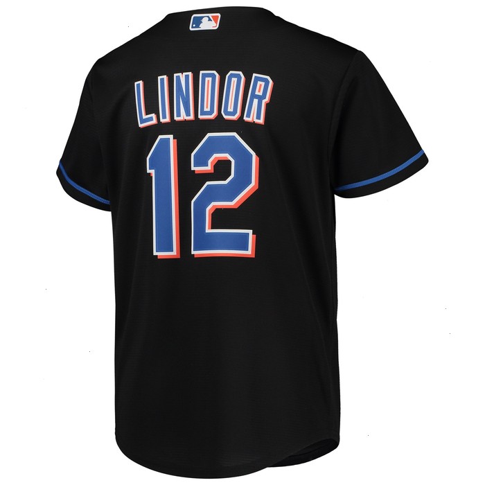 Francisco Lindor New York Mets Nike Youth Alternate Replica Player Jersey - Black