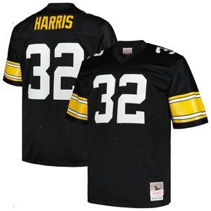 Franco Harris Pittsburgh Steelers Mitchell & Ness Big & Tall 1976 Legacy Retired Player Jersey - Black