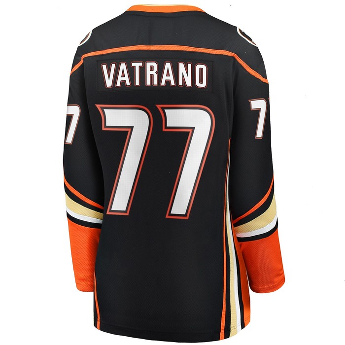 Frank Vatrano Anaheim Ducks Fanatics Branded Women's Home Breakaway Player Jersey - Black