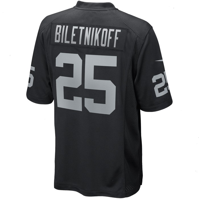 Fred Biletnikoff Las Vegas Raiders Nike Game Retired Player Jersey - Black