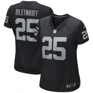 Fred Biletnikoff Las Vegas Raiders Nike Women's Game Retired Player Jersey - Black