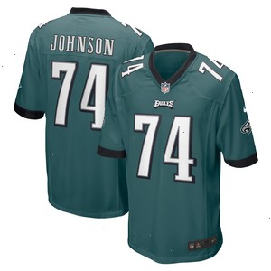 Fred Johnson Philadelphia Eagles Nike Team Game Jersey - Midnight Green