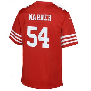 Fred Warner San Francisco 49ers Nike Youth Game Jersey - Scarlet V1