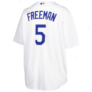 Freddie Freeman Los Angeles Dodgers Big & Tall Replica Player Jersey - White