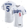 Freddie Freeman Los Angeles Dodgers Nike Authentic Player Jersey - White