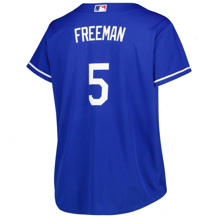 Freddie Freeman Los Angeles Dodgers Women's Plus Size Replica Player Jersey - Royal