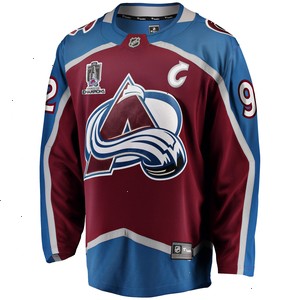 Gabriel Landeskog Colorado Avalanche Fanatics Branded Home 2022 Stanley Cup Champions Breakaway Player Jersey - Burgundy