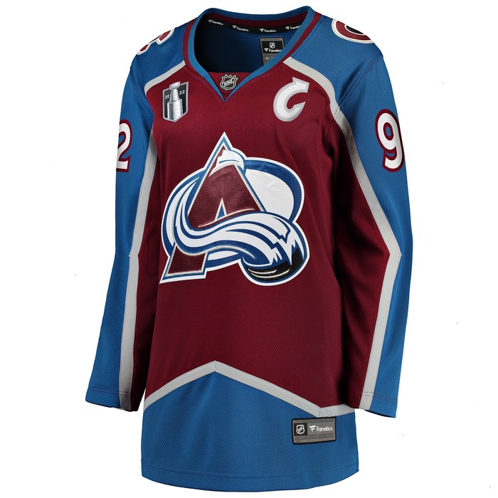 Gabriel Landeskog Colorado Avalanche Fanatics Branded Women's Home 2022 Stanley Cup Final Breakaway Player Jersey - Burgundy