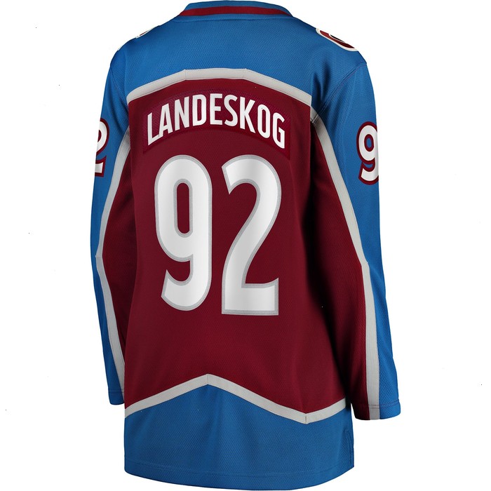 Gabriel Landeskog Colorado Avalanche Fanatics Branded Women's Home 2022 Stanley Cup Final Breakaway Player Jersey - Burgundy