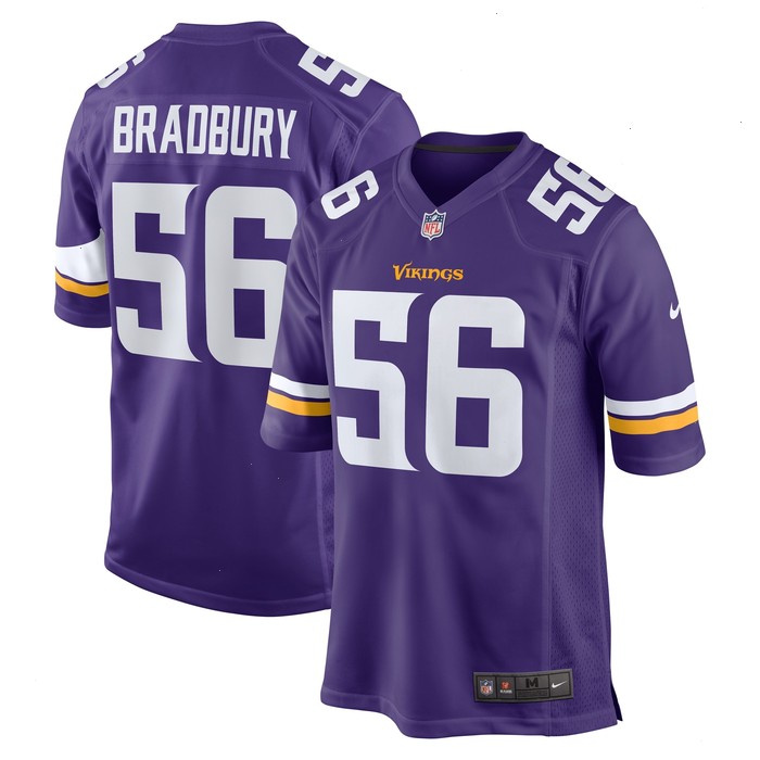 Garrett Bradbury Minnesota Vikings Nike Game Jersey - Purple