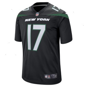 Garrett Wilson New York Jets Nike Alternate Game Player Jersey - Stealth Black