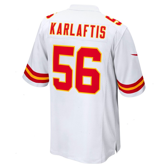 George Karlaftis Kansas City Chiefs Nike Away Game Player Jersey - White