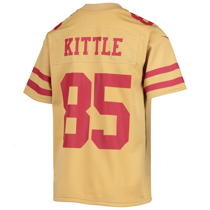 George Kittle San Francisco 49ers Nike Youth Inverted Team Game Jersey - Gold