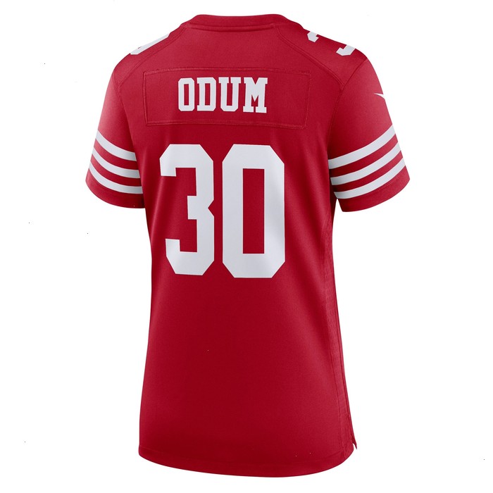 George Odum San Francisco 49ers Nike Women's Game Player Jersey - Scarlet