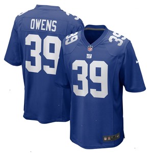 Gervarrius Owens New York Giants Nike Team Game Jersey - Royal