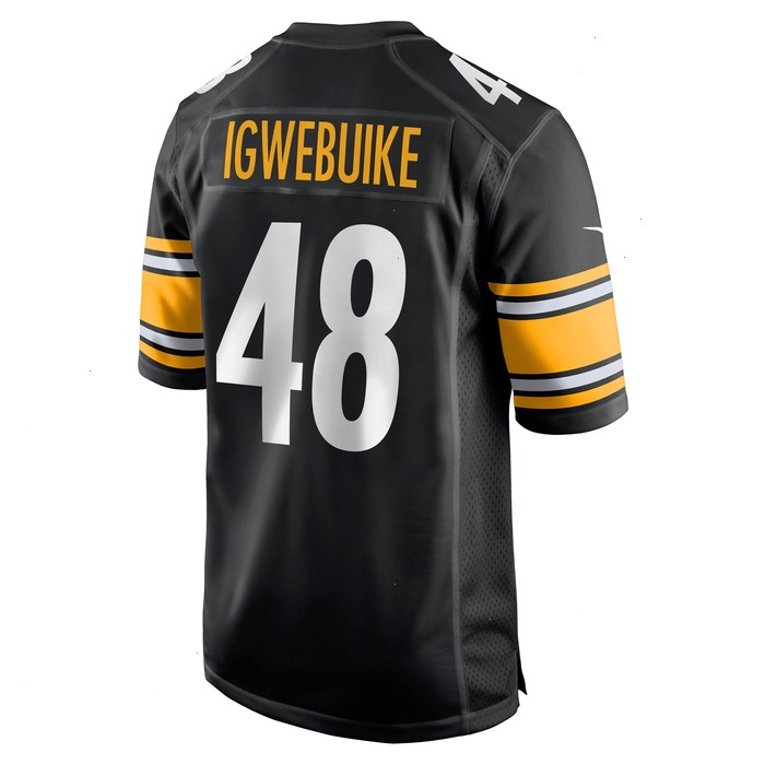 Godwin Igwebuike Pittsburgh Steelers Nike Game Jersey - Black