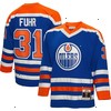 Grant Fuhr Edmonton Oilers Mitchell & Ness 1986/87 Blue Line Player Jersey - Royal