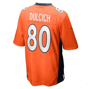 Greg Dulcich Denver Broncos Nike Game Player Jersey - Orange