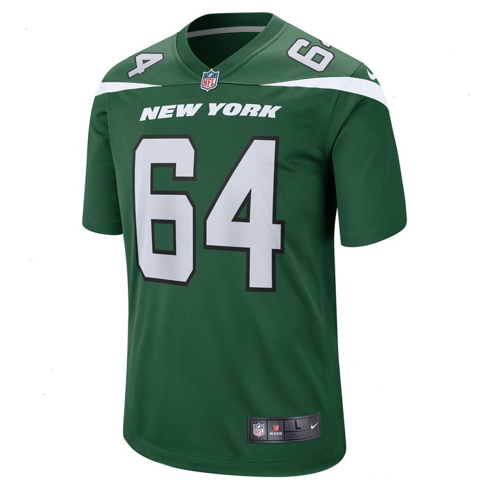 Greg Senat New York Jets Nike Game Player Jersey - Gotham Green