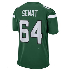 Greg Senat New York Jets Nike Game Player Jersey - Gotham Green