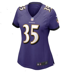 Gus Edwards Baltimore Ravens Nike Women's Game Jersey - Purple