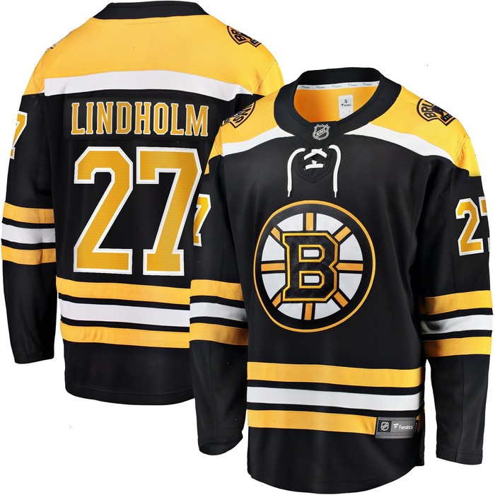 Hampus Lindholm Boston Bruins Fanatics Branded Home Breakaway Player Jersey - Black