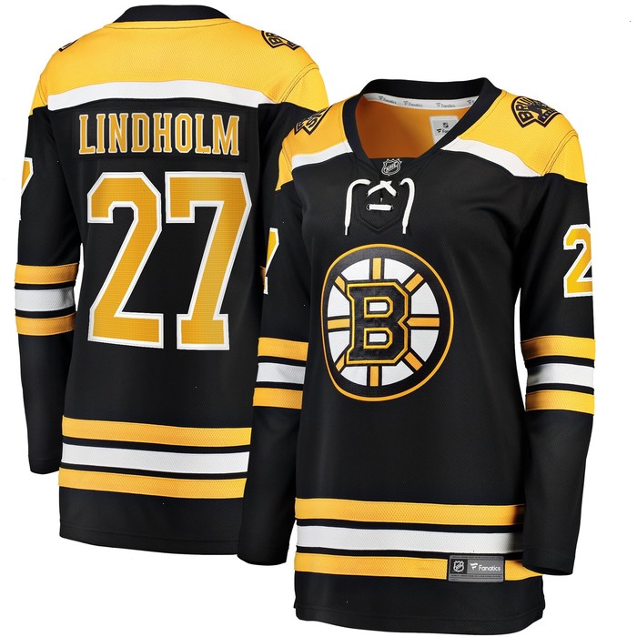 Hampus Lindholm Boston Bruins Women's Fanatics Branded Home Breakaway Player Jersey - Black