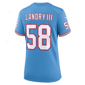 Harold Landry Tennessee Titans Nike Women's Oilers Throwback Player Game Jersey - Light Blue