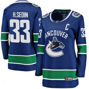 Henrik Sedin Vancouver Canucks Fanatics Branded Women's Home Breakaway Player Jersey - Blue