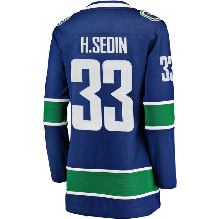 Henrik Sedin Vancouver Canucks Fanatics Branded Women's Home Breakaway Player Jersey - Blue