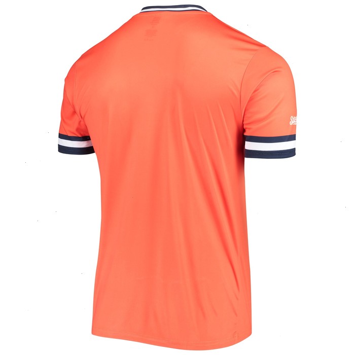 Houston Astros Stitches Cooperstown Collection V-Neck Team Color Jersey - Orange/Navy