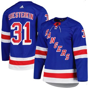 Igor Shesterkin New York Rangers adidas Home Primegreen Authentic Pro Player Jersey - Blue