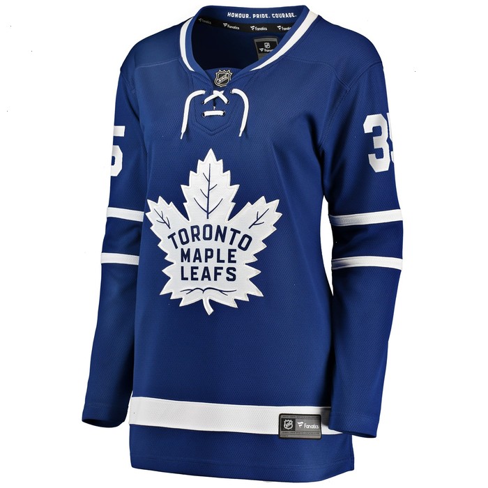 Ilya Samsonov Toronto Maple Leafs Fanatics Branded Women's Home Breakaway Player Jersey - Blue