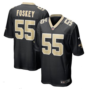 Isaiah Foskey New Orleans Saints Nike Team Game Jersey - Black