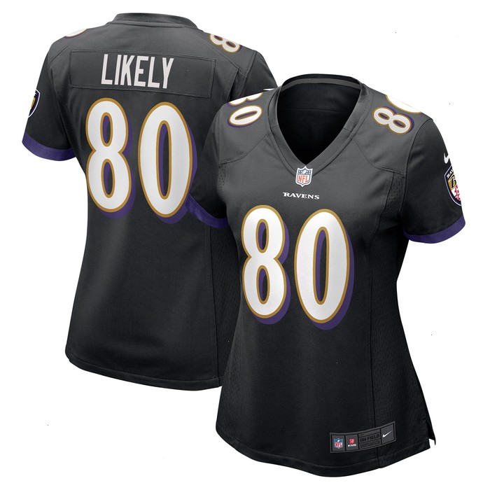 Isaiah Likely Baltimore Ravens Nike Women's Alternate Game Jersey - Black